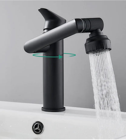 Modern Face Washing Swivel Bathroom Sink Faucet.