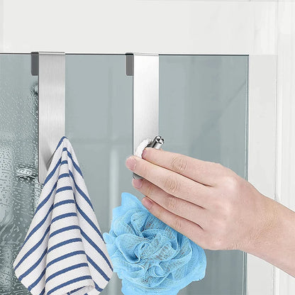 Shower Door Hanging Towel Rack.