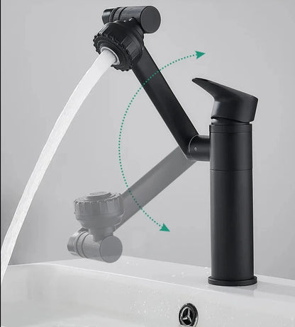 Modern Face Washing Swivel Bathroom Sink Faucet.