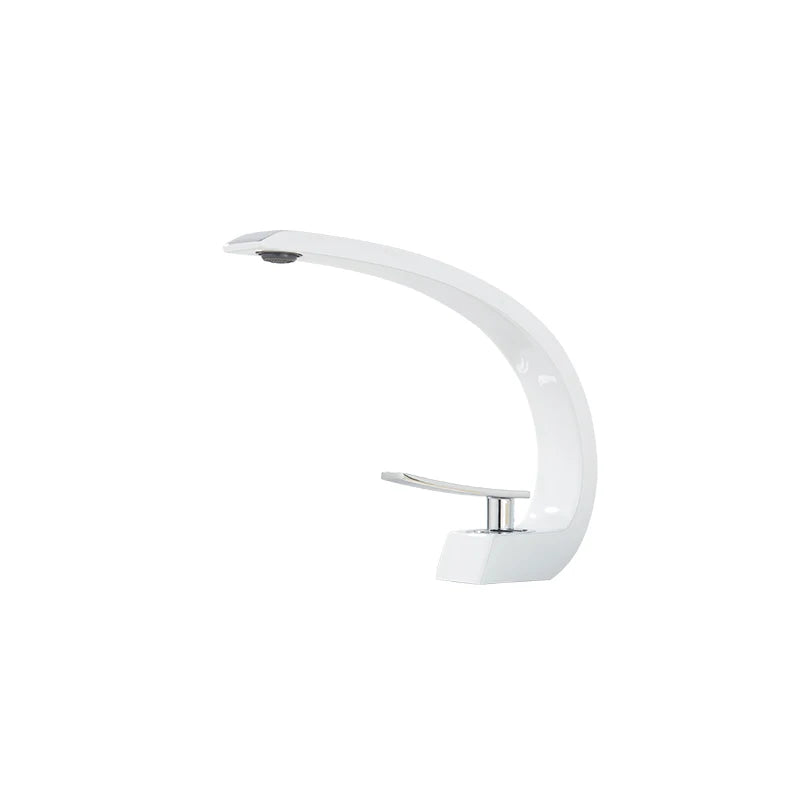 Ultra Curved Bathroom Sink Faucet.