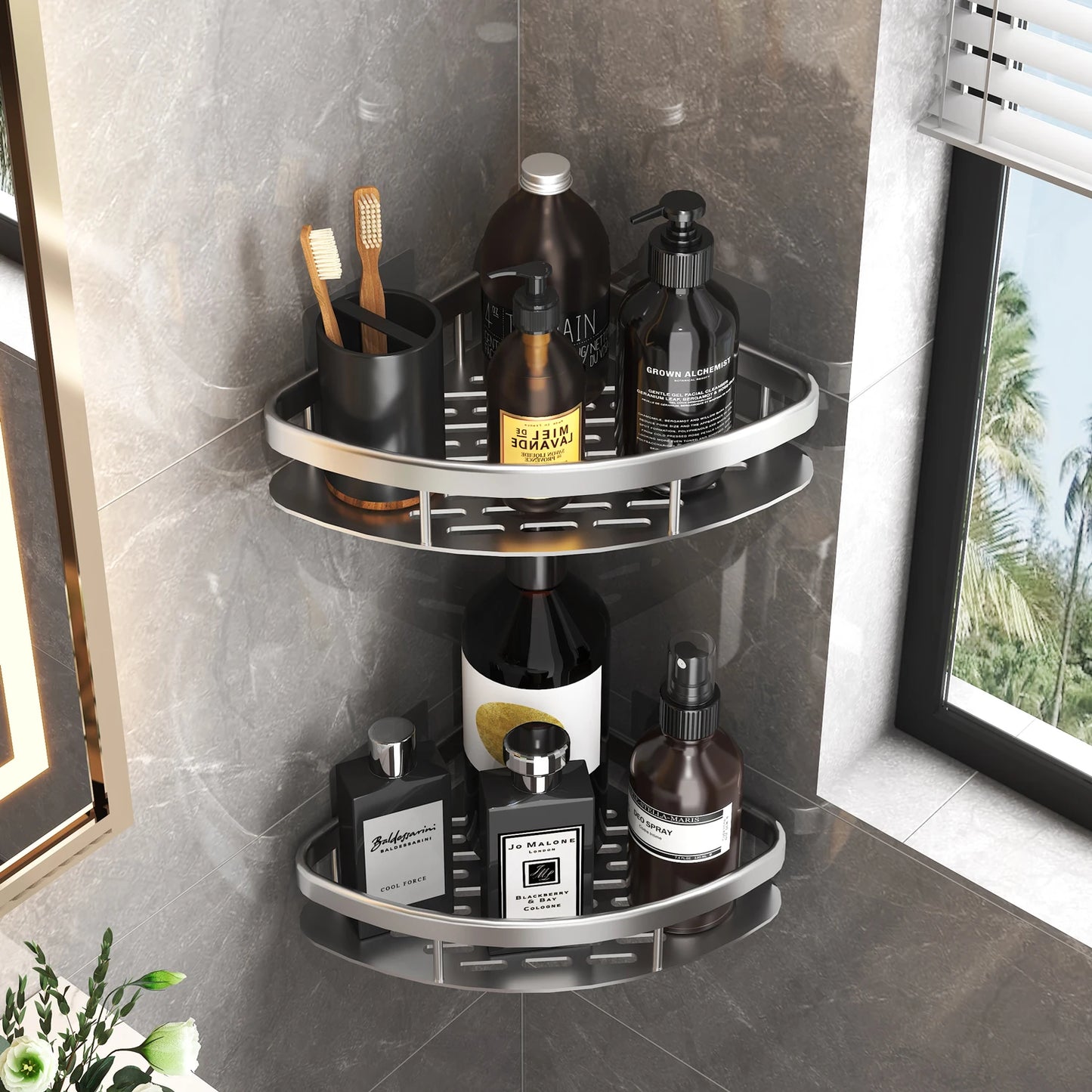 Easy Mount Organizer Shelf For Your Bathroom.