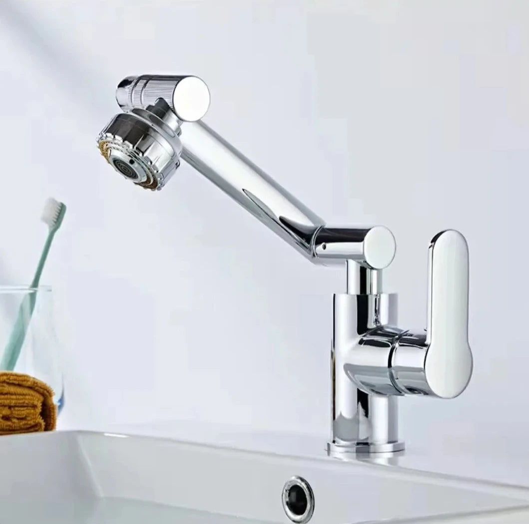 Modern Face Washing Swivel Bathroom Sink Faucet.